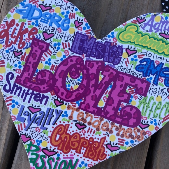 Decorative Love Wall Hanging - Picture 1 of 4